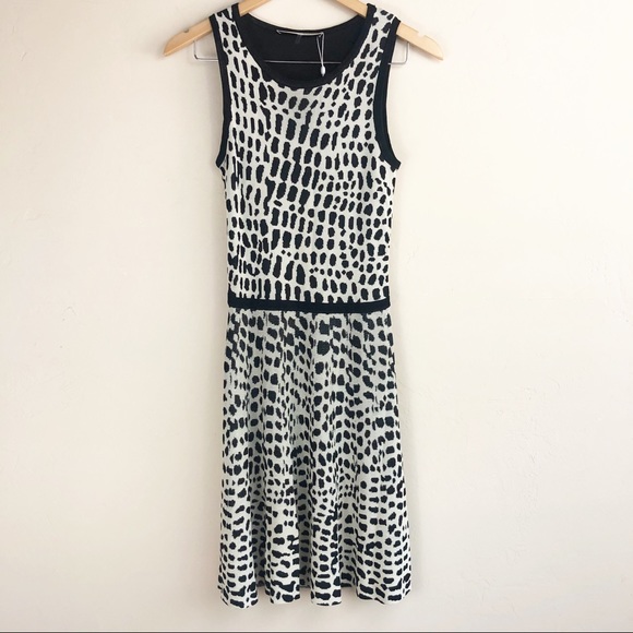 Trina Turk Huxley Spotted Fit and Flare Knit Dress - Picture 4 of 7